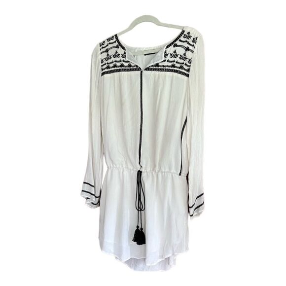 GAP | Long Sleeve Embroidered Drawstring Dress 177969 | S - Picture 2 of 6